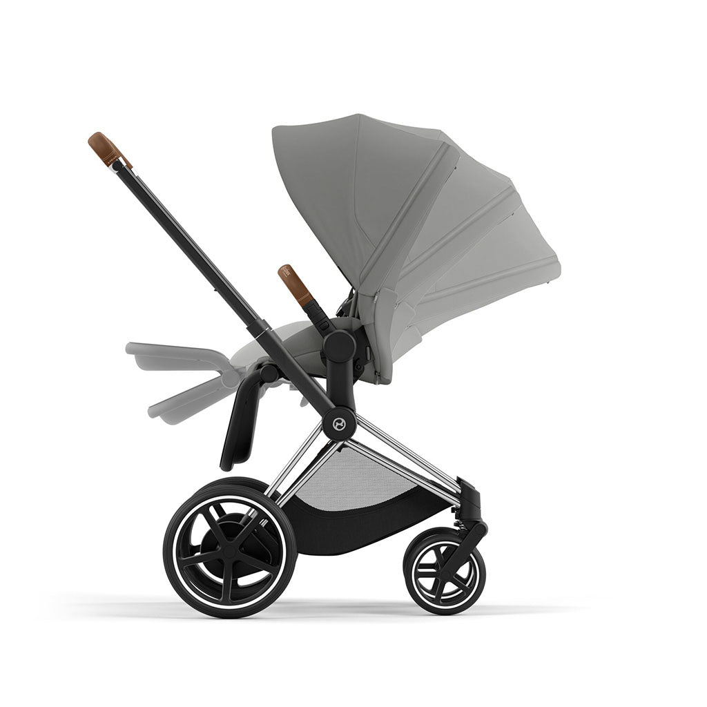 Cybex e-Priam Travel System - Chrome Brown / Mirage Grey
