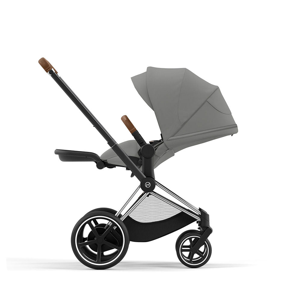 Cybex e-Priam Travel System - Chrome Brown / Mirage Grey
