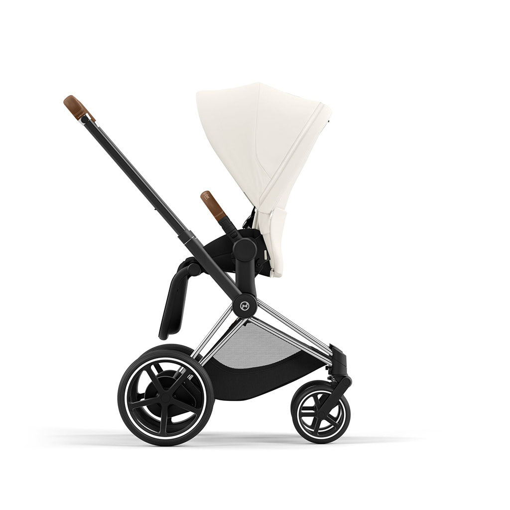 Cybex e-Priam Travel System - Chrome Brown / Off White