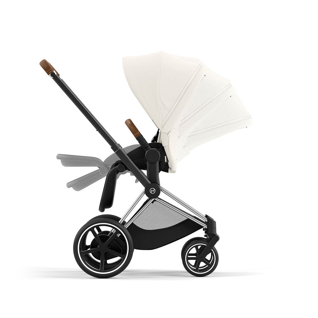 Cybex e-Priam Travel System - Chrome Brown / Off White