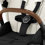 Cybex e-Priam Pushchair - Chrome Brown / Off White
