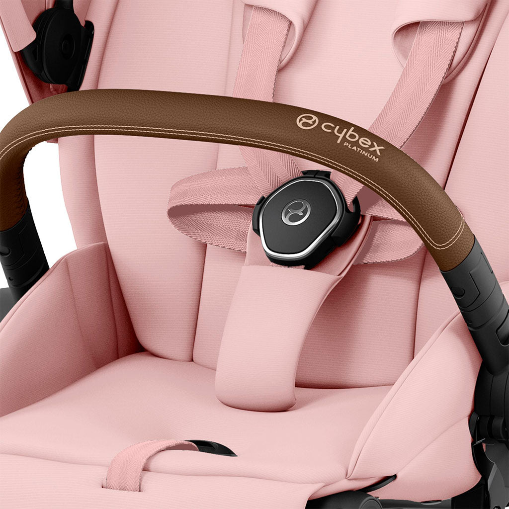 Cybex e-Priam Travel System - Chrome Brown / Peach Pink