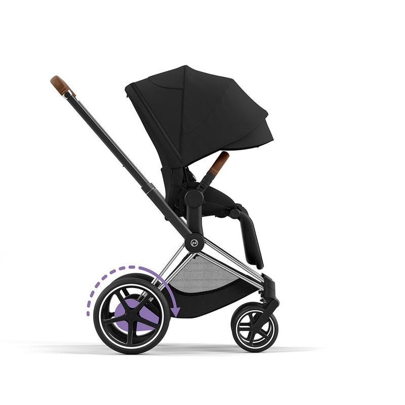 Cybex e-Priam Pushchair - Chrome Brown / Sepia Black