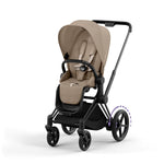 Cybex e-Priam Pushchair - Matt Black / Cozy Beige