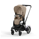 Cybex e-Priam Pushchair - Matt Black / Cozy Beige