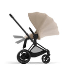 Cybex e-Priam Pushchair - Matt Black / Cozy Beige