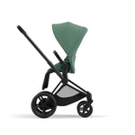 Cybex e-Priam Travel System - Matt Black / Leaf Green
