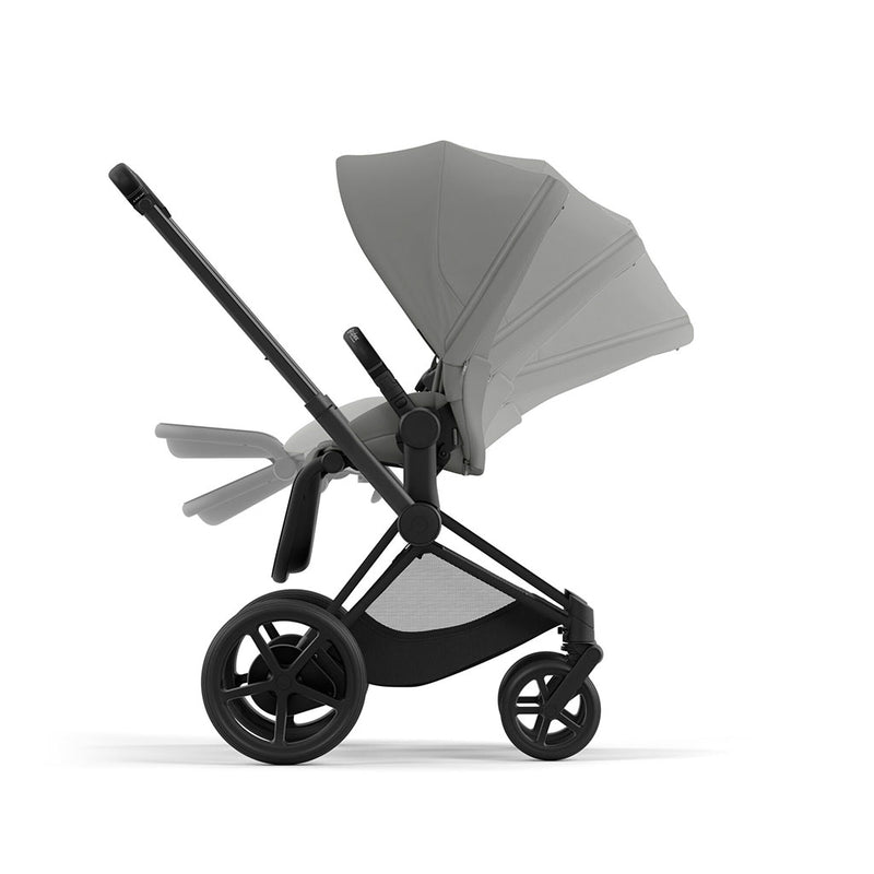 Cybex e-Priam Travel System - Matt Black / Mirage Grey