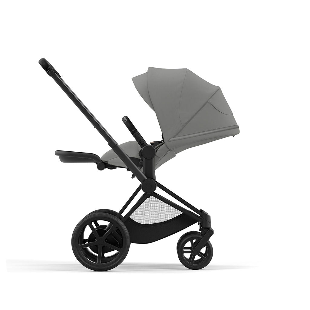 Cybex e-Priam Travel System - Matt Black / Mirage Grey