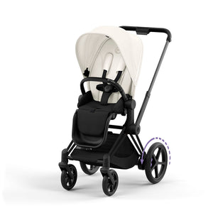 Cybex e-Priam Pushchair - Matt Black / Off White