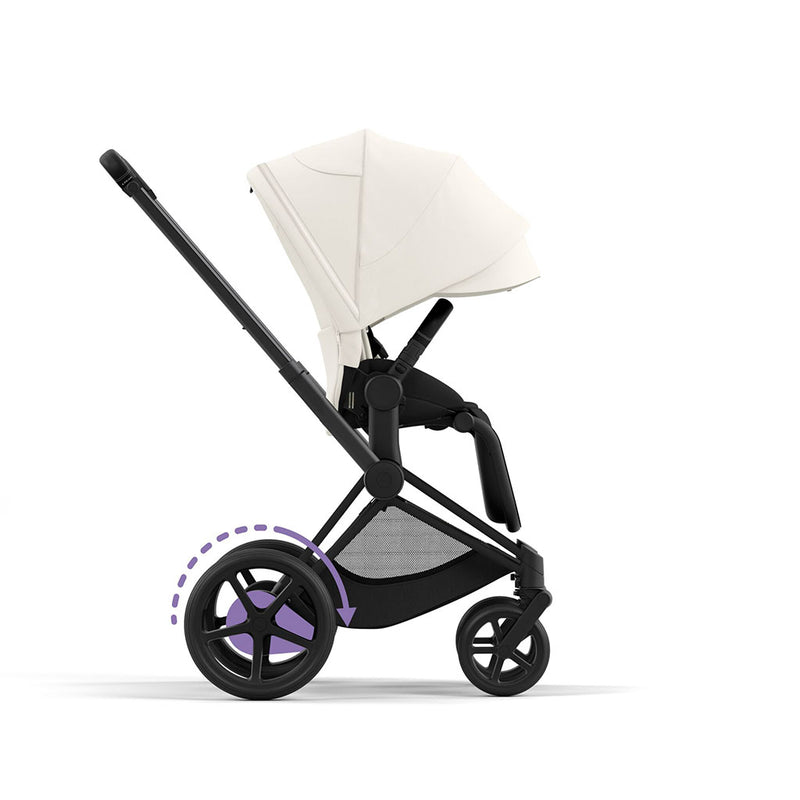 Cybex e-Priam Travel System - Matt Black / Off White