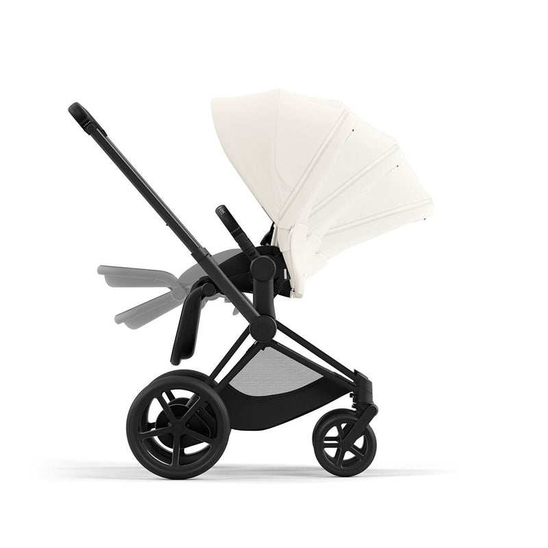 Cybex e-Priam Travel System - Matt Black / Off White
