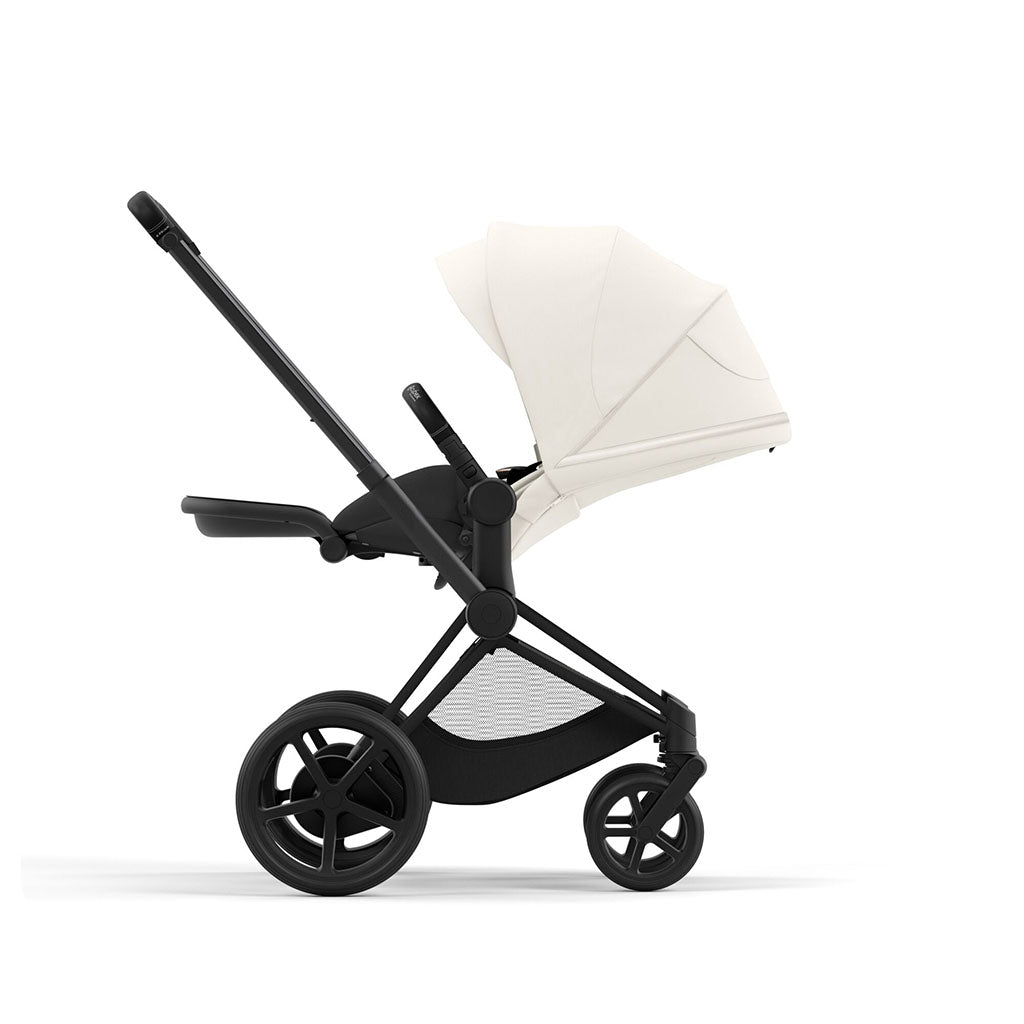Cybex e-Priam Travel System - Matt Black / Off White