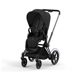 Cybex e-Priam Pushchair - Matt Black / Sepia Black