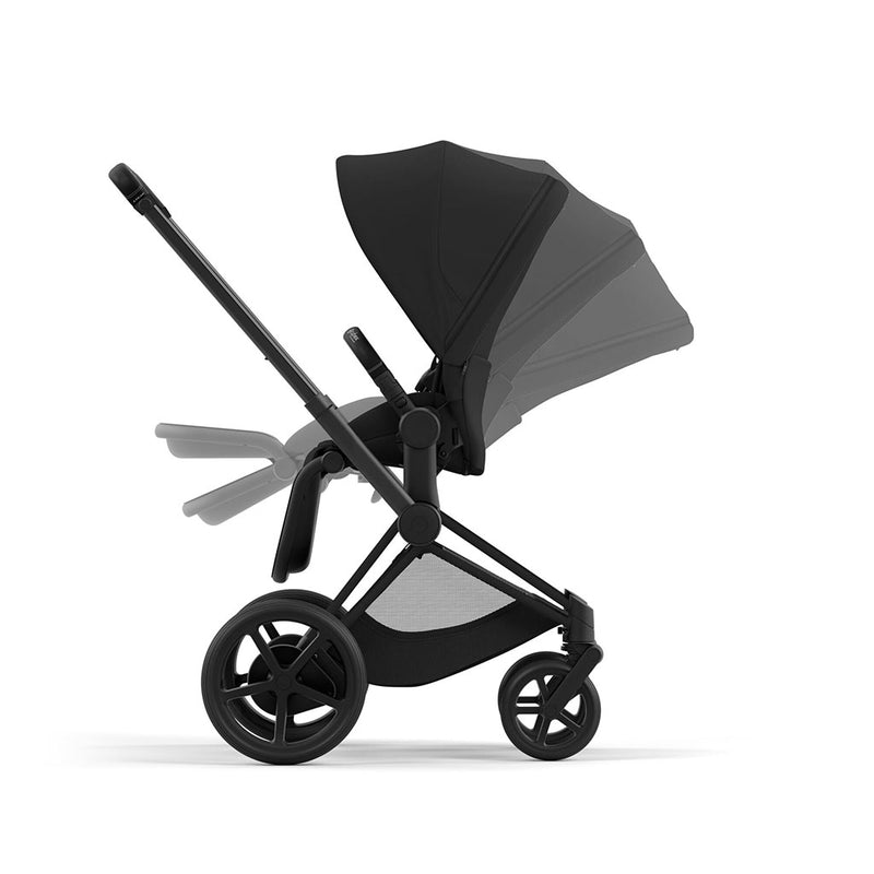 Cybex e-Priam Travel System - Matt Black / Sepia Black