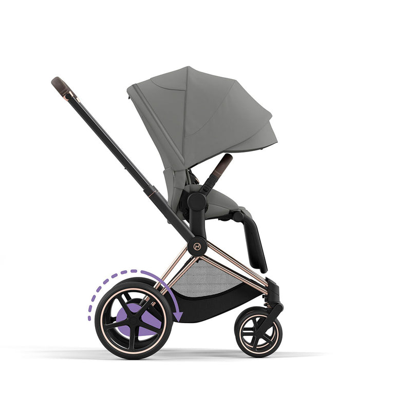 Cybex e-Priam Travel System - Rosegold / Mirage Grey