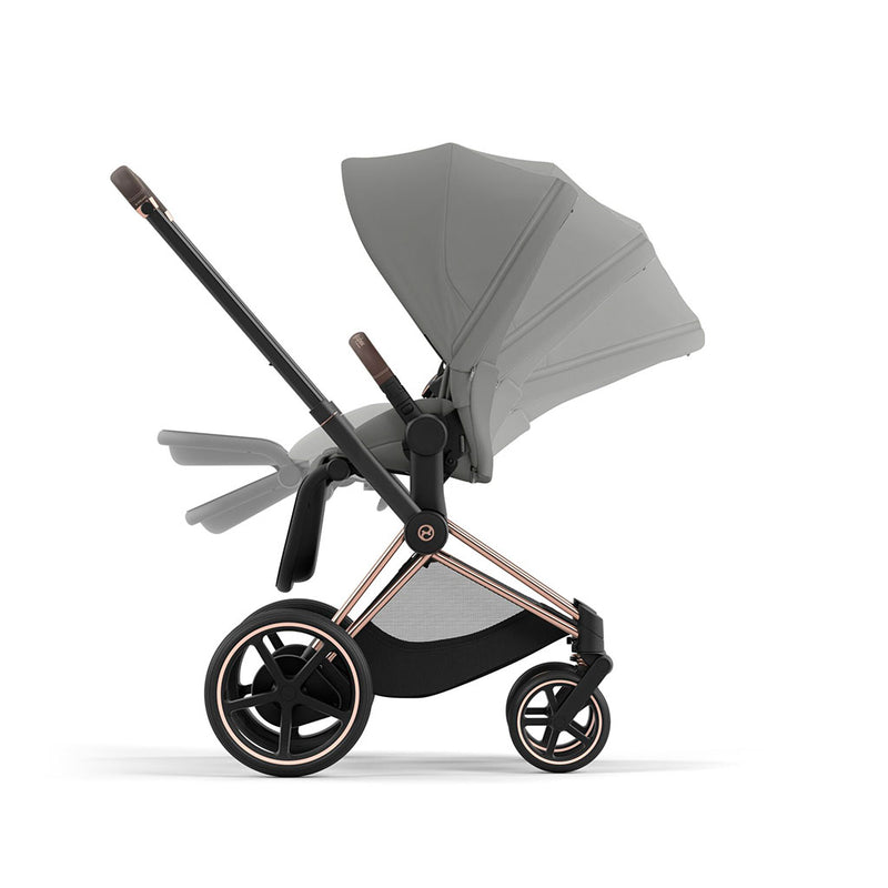 Cybex e-Priam Travel System - Rosegold / Mirage Grey