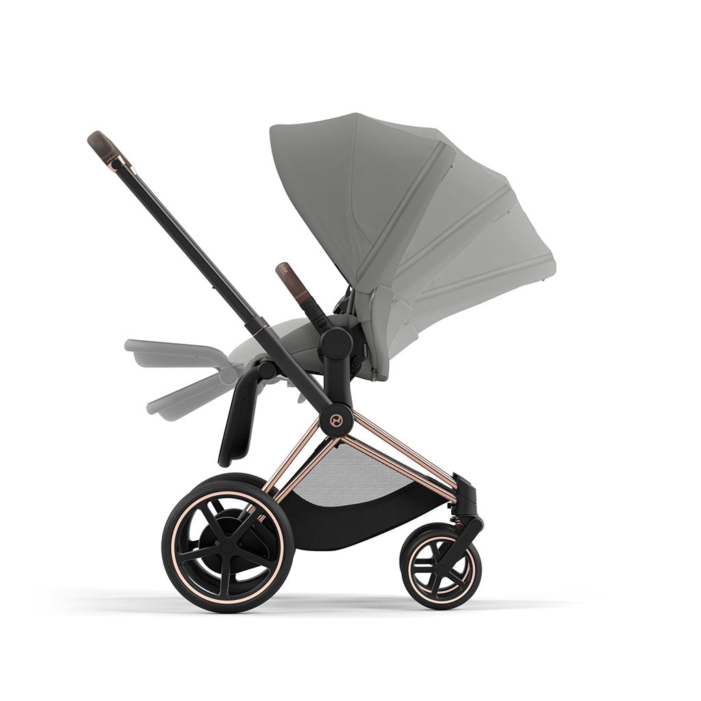 Cybex e-Priam Travel System - Rosegold / Mirage Grey