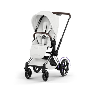 Cybex e-Priam Style Pushchair - Chrome Brown / Off White