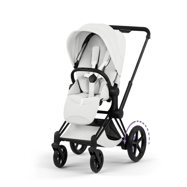Cybex e-Priam Style Pushchair - Matt Black / Off White
