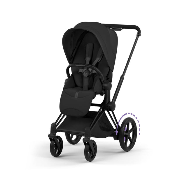 Cybex e-Priam Style Pushchair - Matt Black / Sepia Black