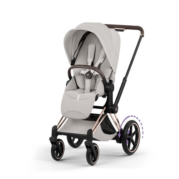 Cybex e-Priam Style Pushchair - Rosegold / City Grey