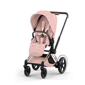 Cybex e-Priam Style Pushchair - Rosegold / Peach Pink