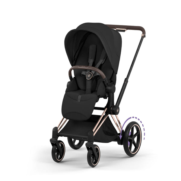 Cybex e-Priam Style Pushchair - Rosegold / Sepia Black