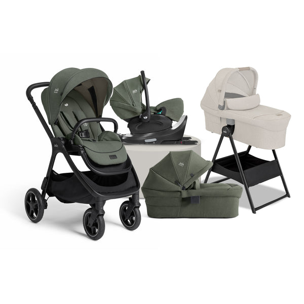 Joie Finiti Pushchair Travel System + Stand - Evergreen