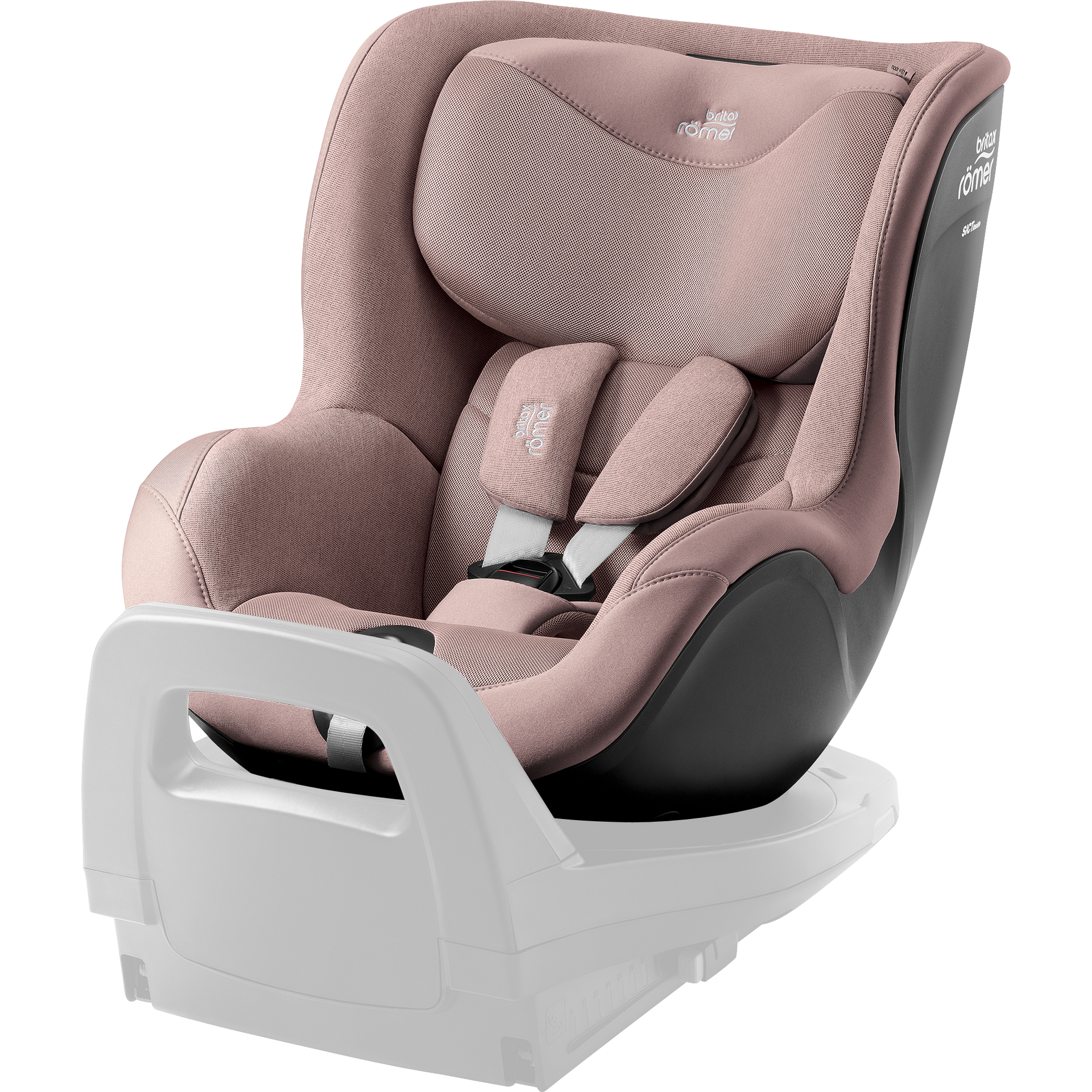 britax swivel vs dualfix Dualfix 5Z 360 Spinning Baby Car Seat - Dusty Rose