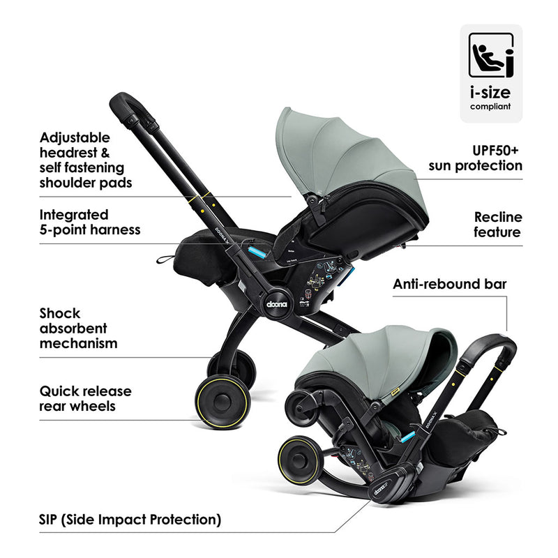 Doona X Car Seat & Stroller - Dusty Sage