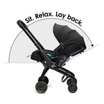 Doona X Car Seat Stroller and Base - Nitro Black