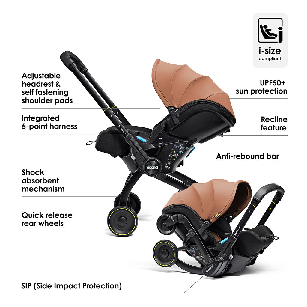Doona X Car Seat Stroller and Base - Terracotta