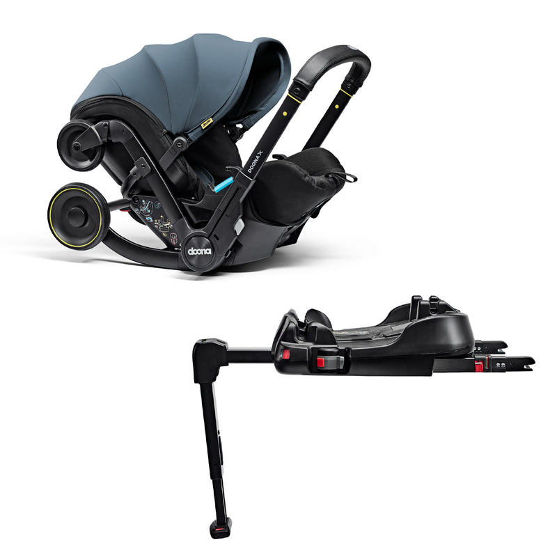 Doona X Car Seat Stroller and Base - Ocean Blue