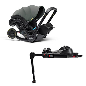 Doona_X_Car_Seat_Stroller_and_Base_Slate_Green_Forest_Grey_1