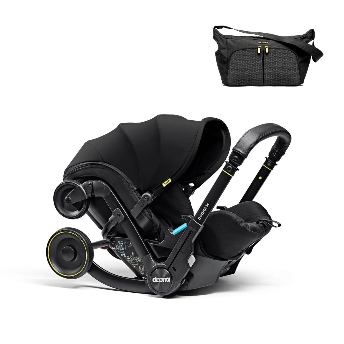 Doona X Car Seat Stroller and Base - Nitro Black