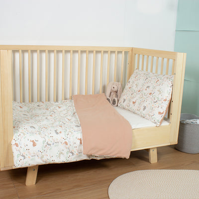Purflo Toddler Duvet Cover and Pillowcase Set - Storybook Nutmeg