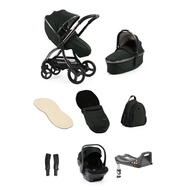 Egg 3 Luxury Shell i Size Travel System - Black Olive