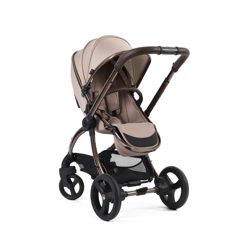Egg 3 Luxury Shell i Size Travel System - Houndstooth Almond