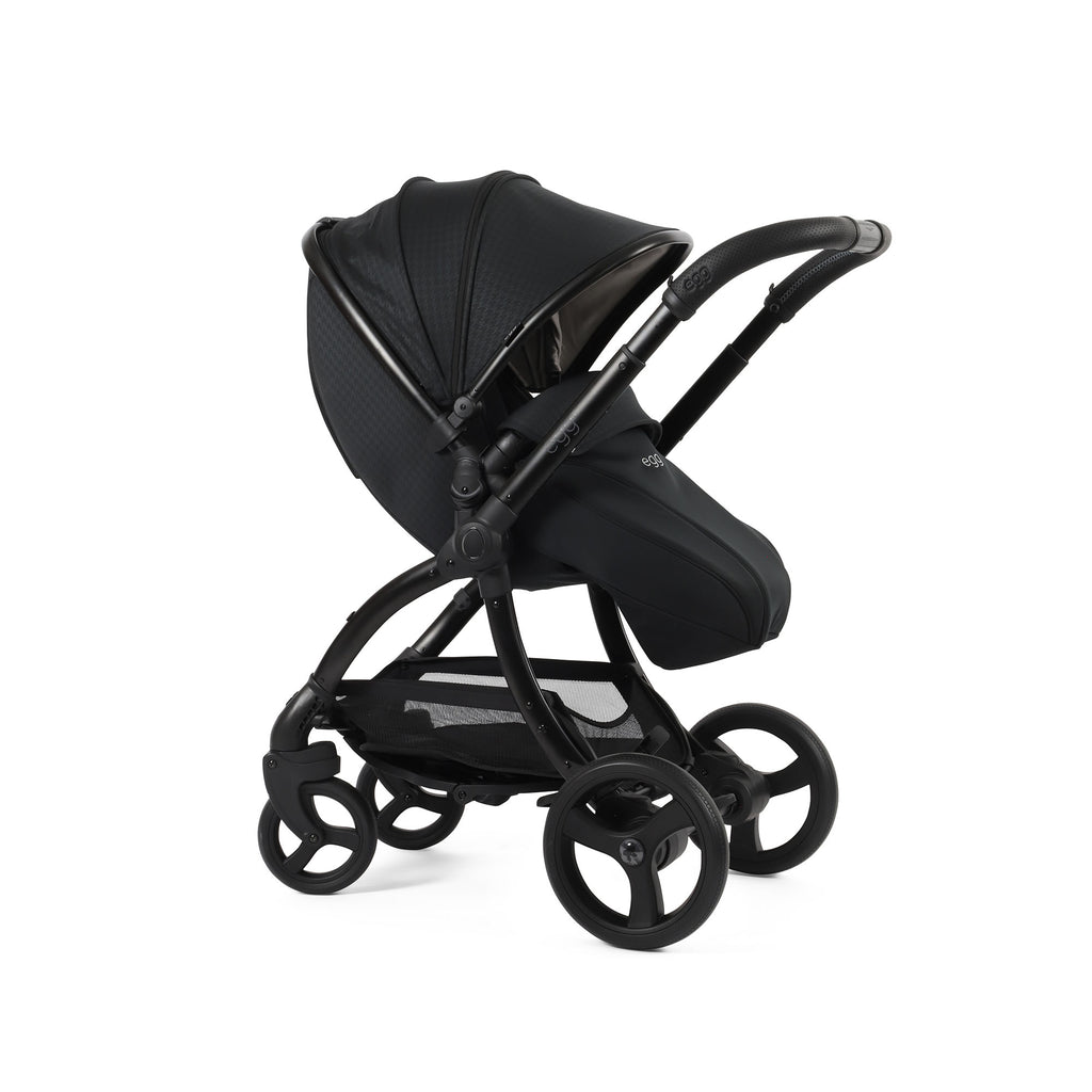 Egg 3 Luxury Shell i Size Travel System - Houndstooth Black