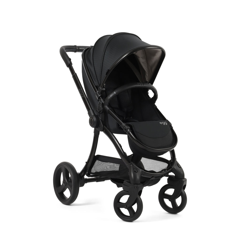 Egg 3 Luxury Shell i Size Travel System - Houndstooth Black