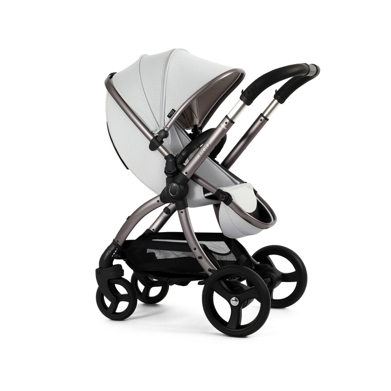 Egg 3 Luxury Shell i Size Travel System - Houndstooth Silver