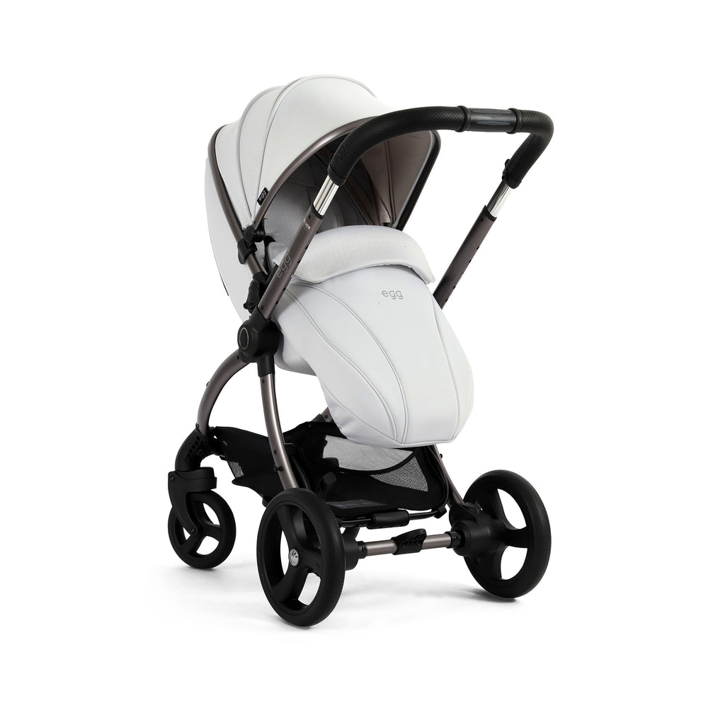 Egg 3 Luxury Shell i Size Travel System - Houndstooth Silver