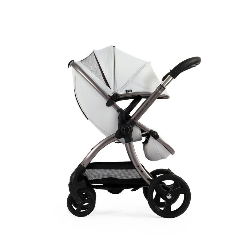 Egg 3 Luxury Shell i Size Travel System - Houndstooth Silver