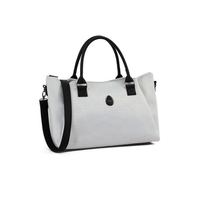 Egg Overnight Bag - Houndstooth Silver