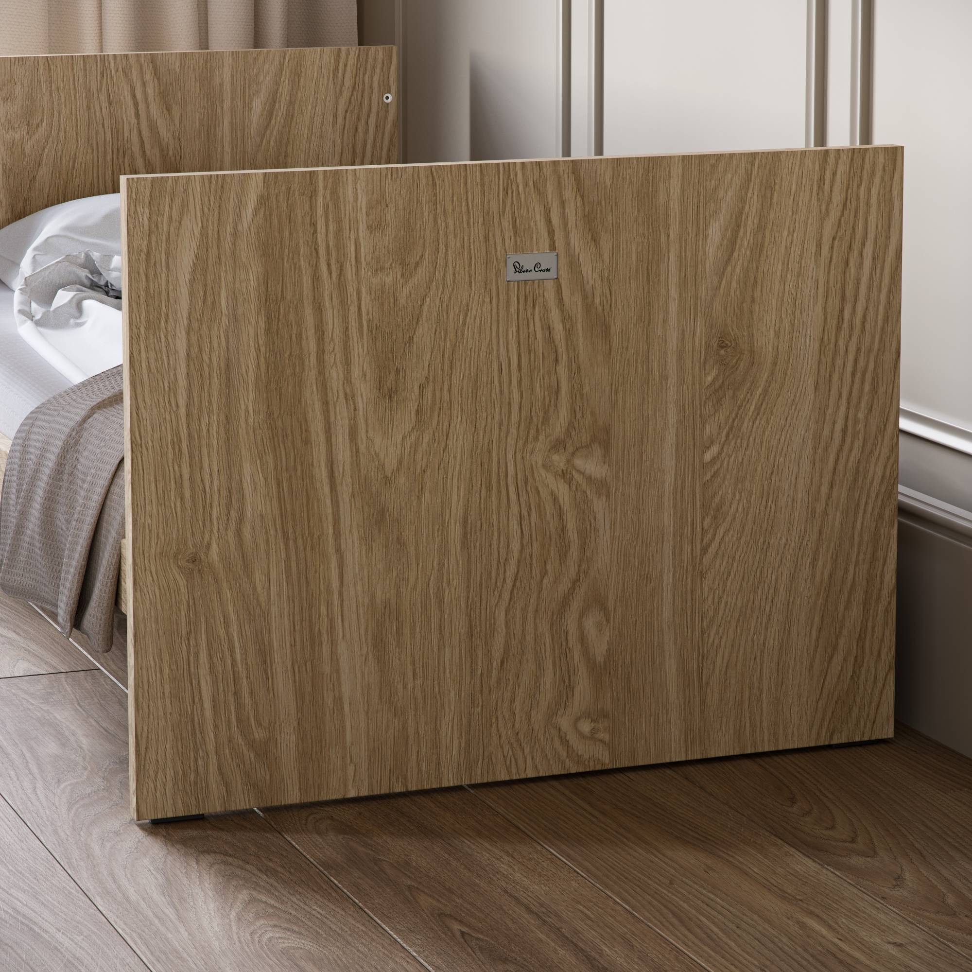 Silver Cross Geneva 3 Piece Nursery Set with Cot Bed, Dresser & Wardrobe