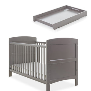 Obaby Grace Cot Bed, Cot Top Changer and Eco- Plus Mattress