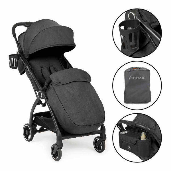 Ickle Bubba Aries Prime Autofold Stroller - Graphite Grey