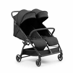 Ickle Bubba Double Autofold Stroller - Graphite Grey