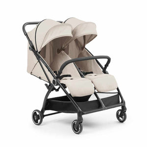 Ickle Bubba Double Autofold Stroller - Stone